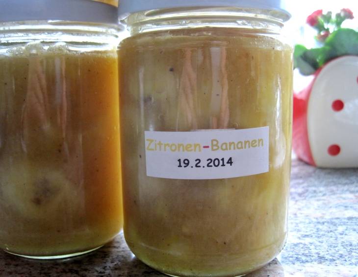 Zitronen-Bananen Marmelade Zitronen-Bananen Marmelade