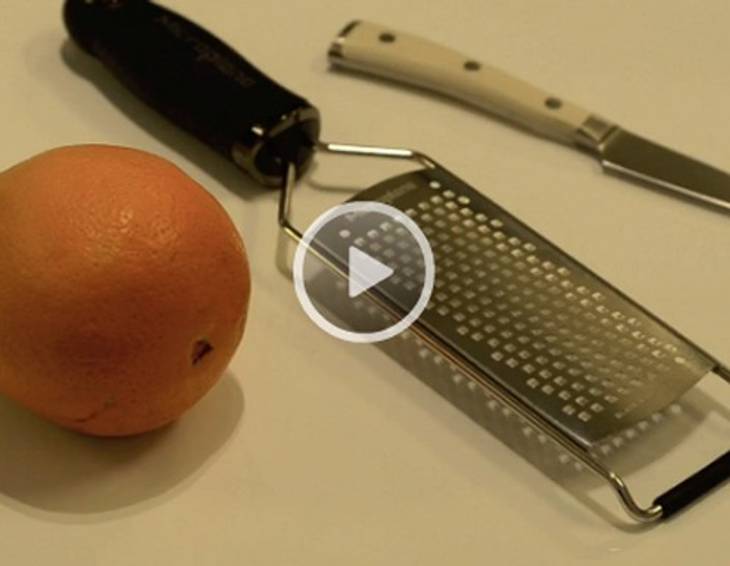 Video - Orange filetieren und Orangenschale reiben