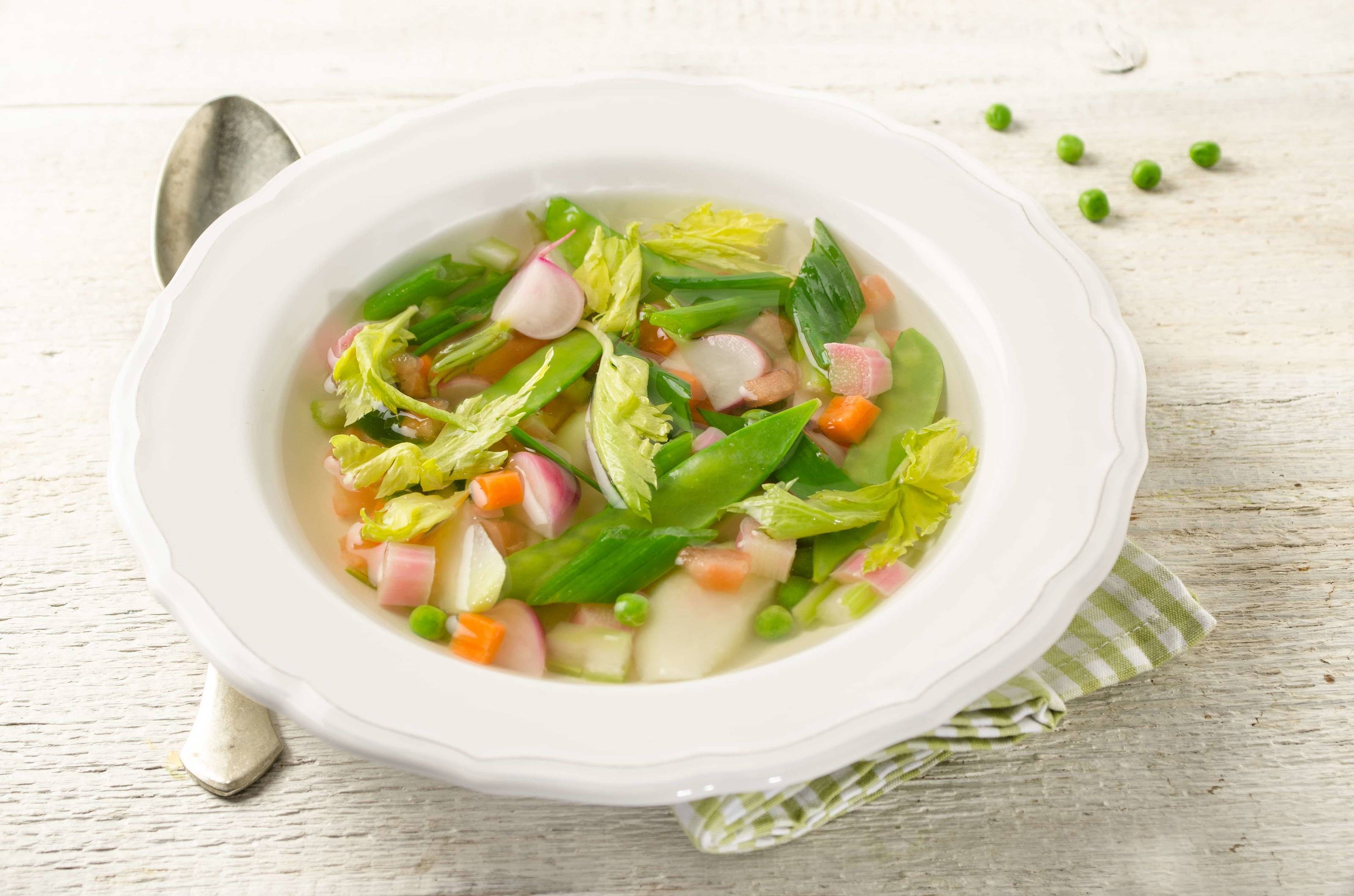 Eintopf mit Frühlingsgemüse und Bärlauch-Pesto Rezept - ichkoche