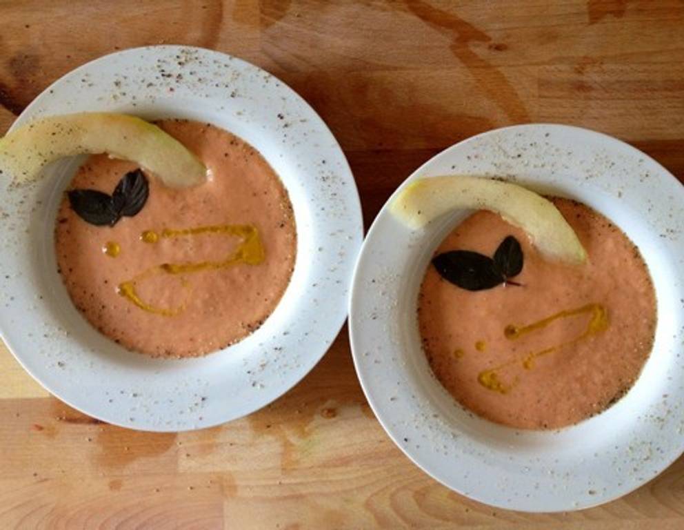 Melonen-Gazpacho Melonen-Gazpacho