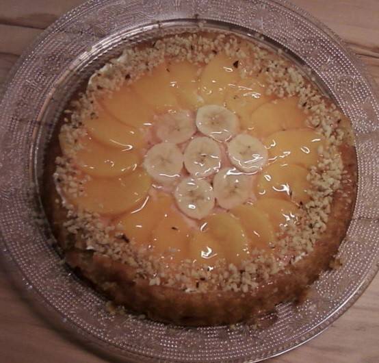 Bananen-Pfirsich-Kuchen