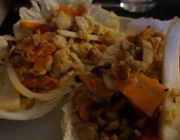 Leichte asiatische Fisch-Gemüsepfanne Leichte asiatische Fisch-Gemüsepfanne