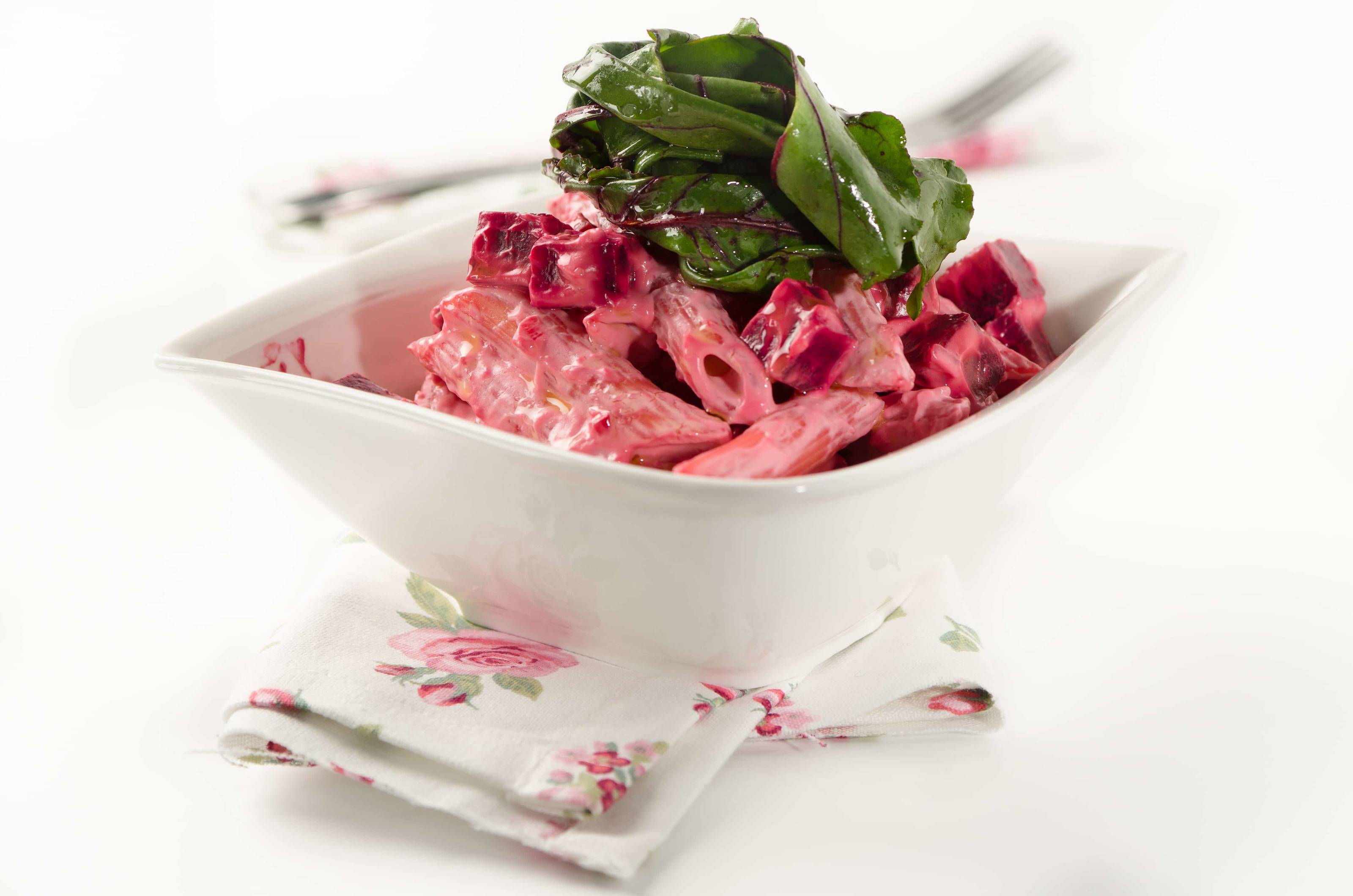 Nudeln mit Roter Rübe und Gin