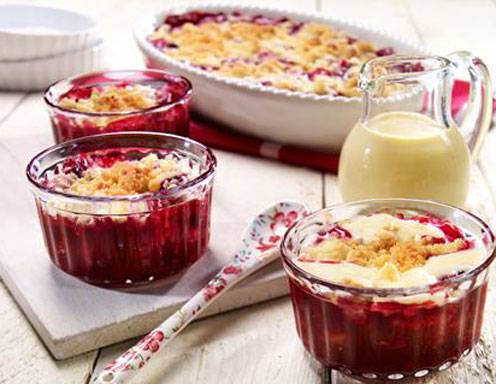 Rote Grütze-Crumble