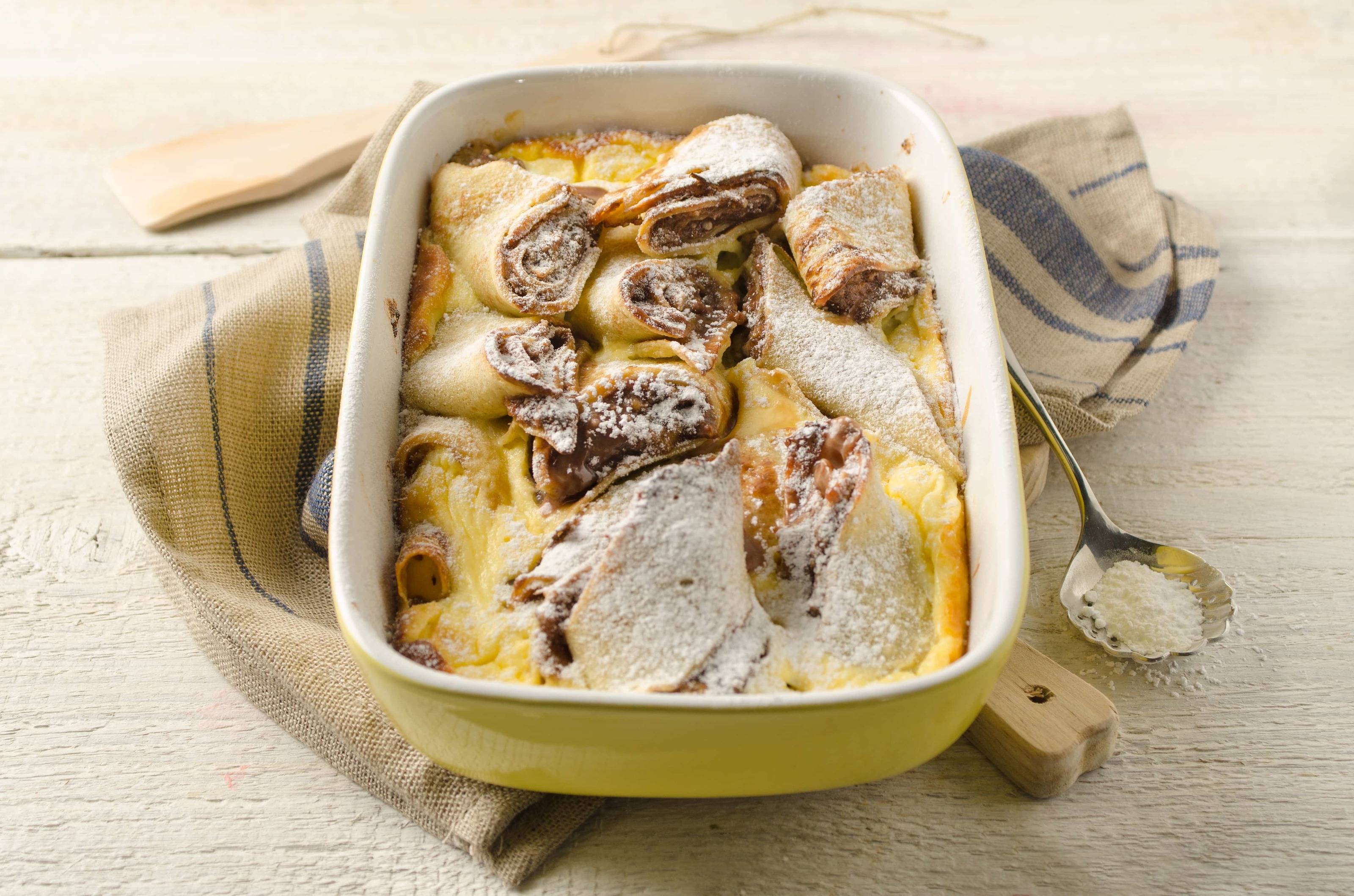 Süßer-Bananen-Nutella-Auflauf