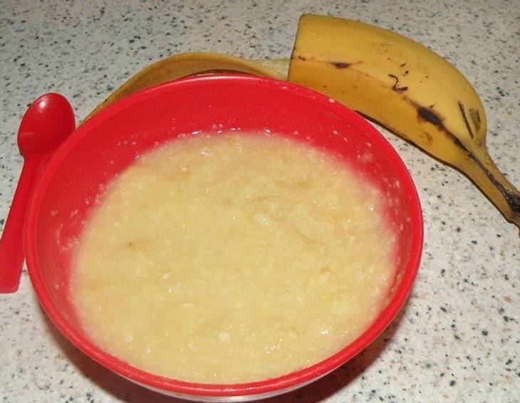 Hirsebrei mit Banane