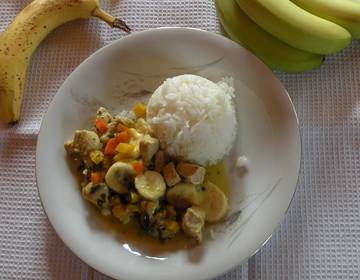 Puten-Bananen-Curry