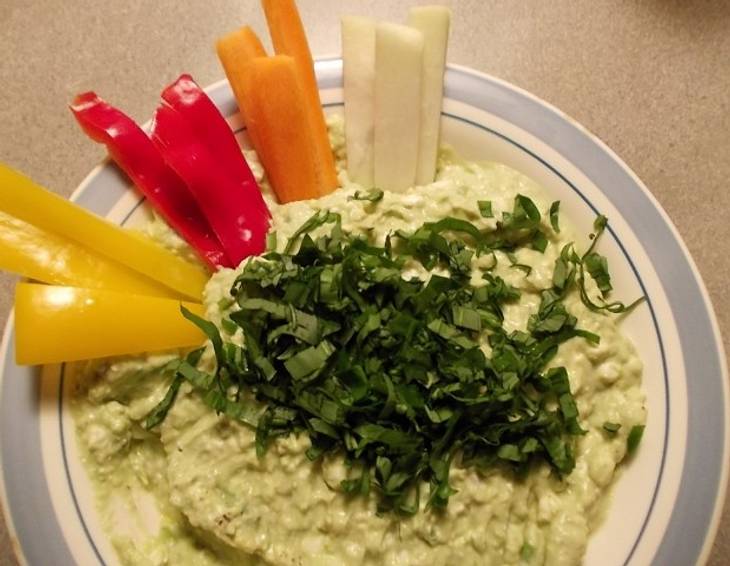 Avocado-Dip mit Bärlauch Avocado-Dip mit Bärlauch
