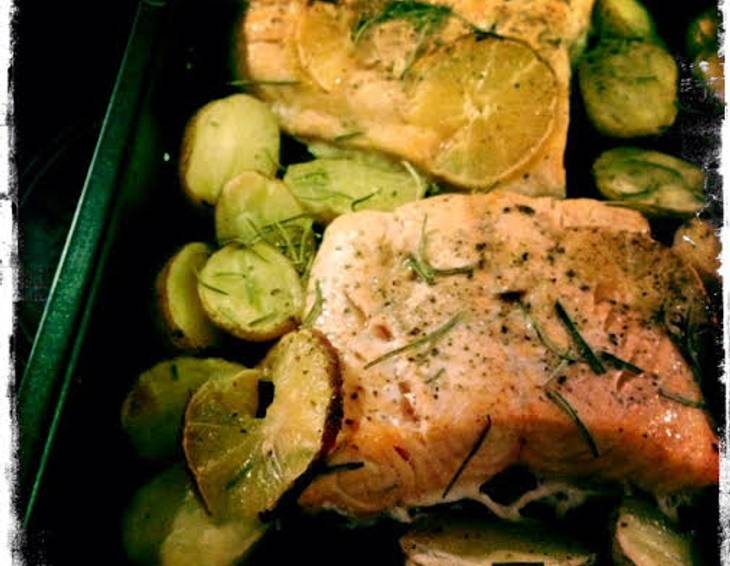 Lachs aus dem Ofen Lachs aus dem Ofen