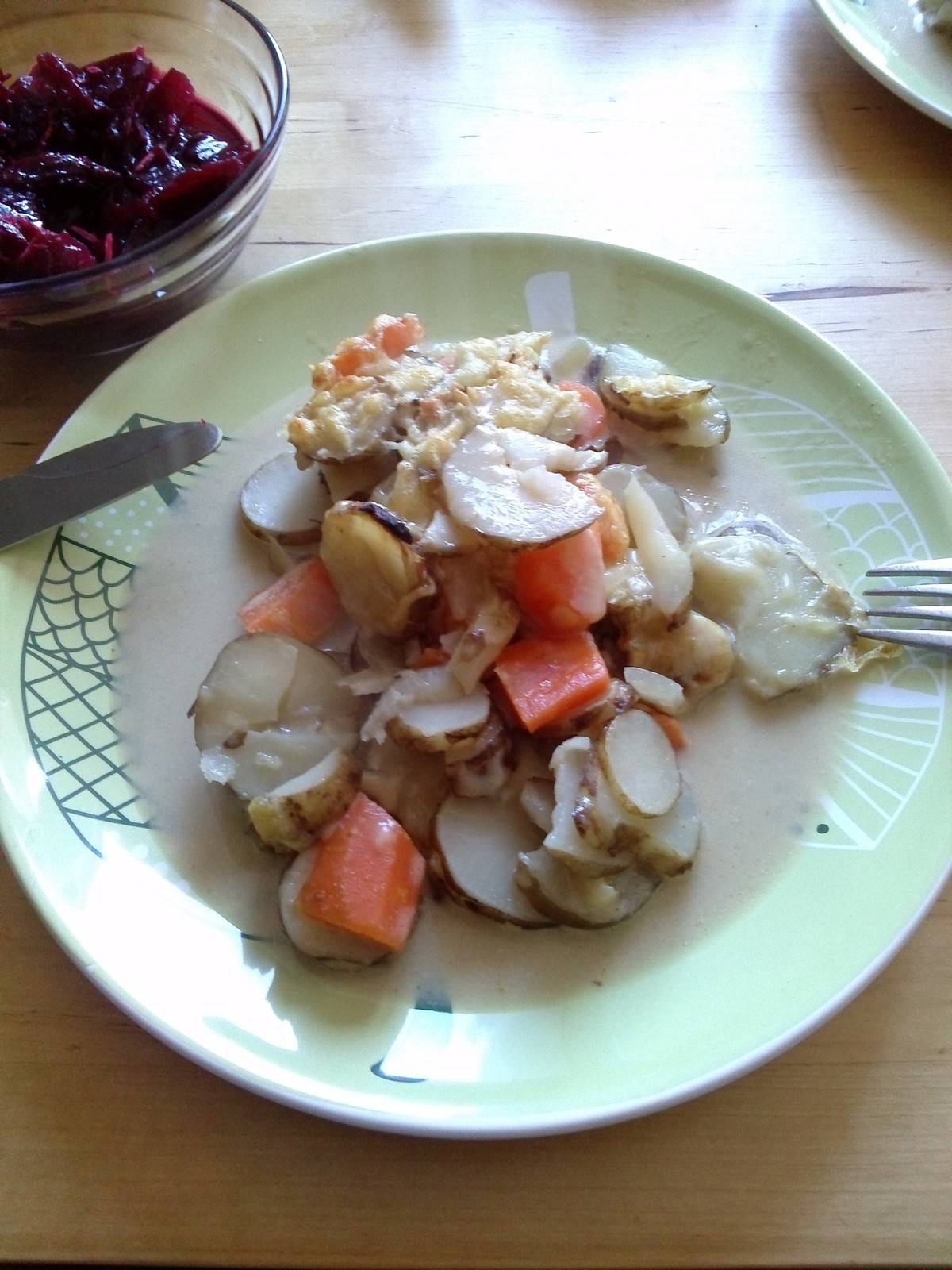 Topinambur-Karotten-Pfanne