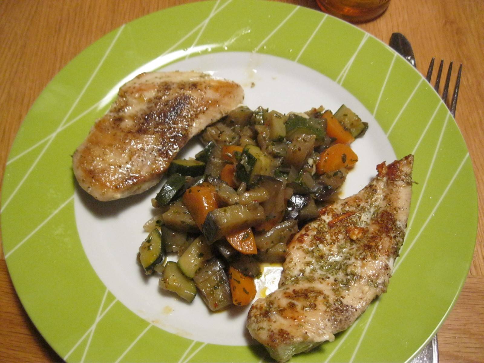 Hühnerfilets mit Ratatouille