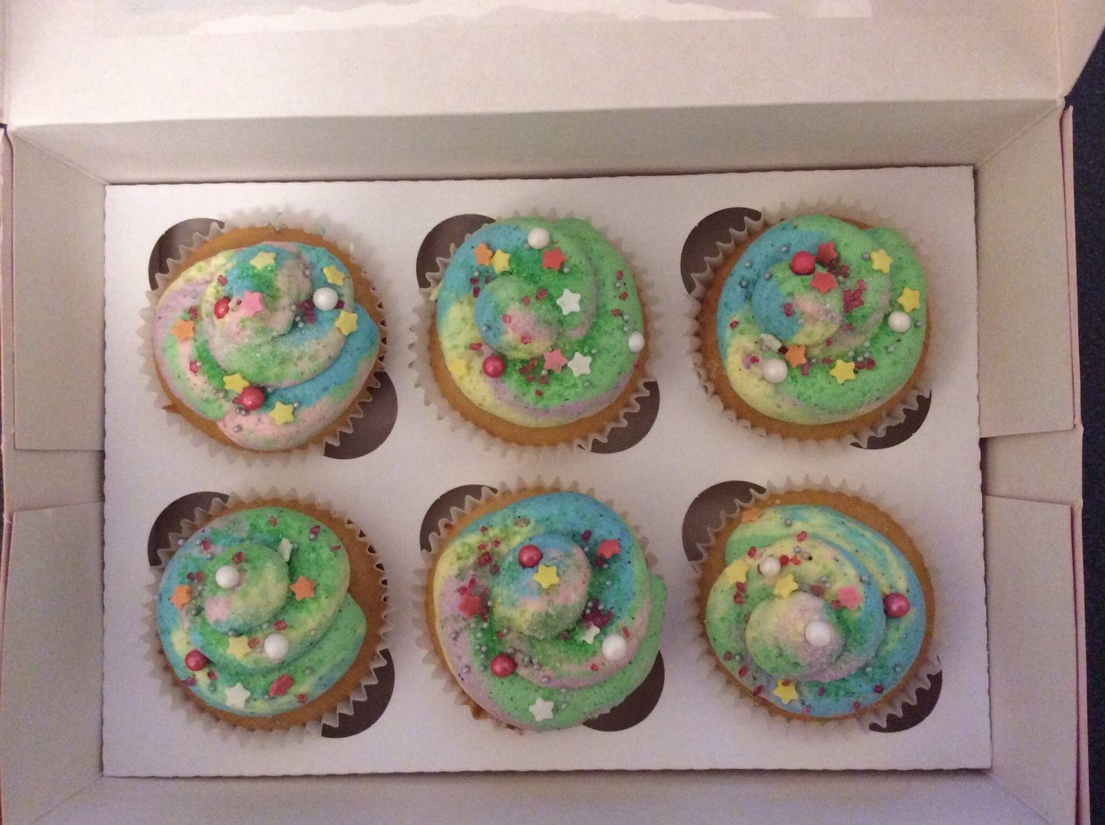 Unicorn Poop Cupcakes