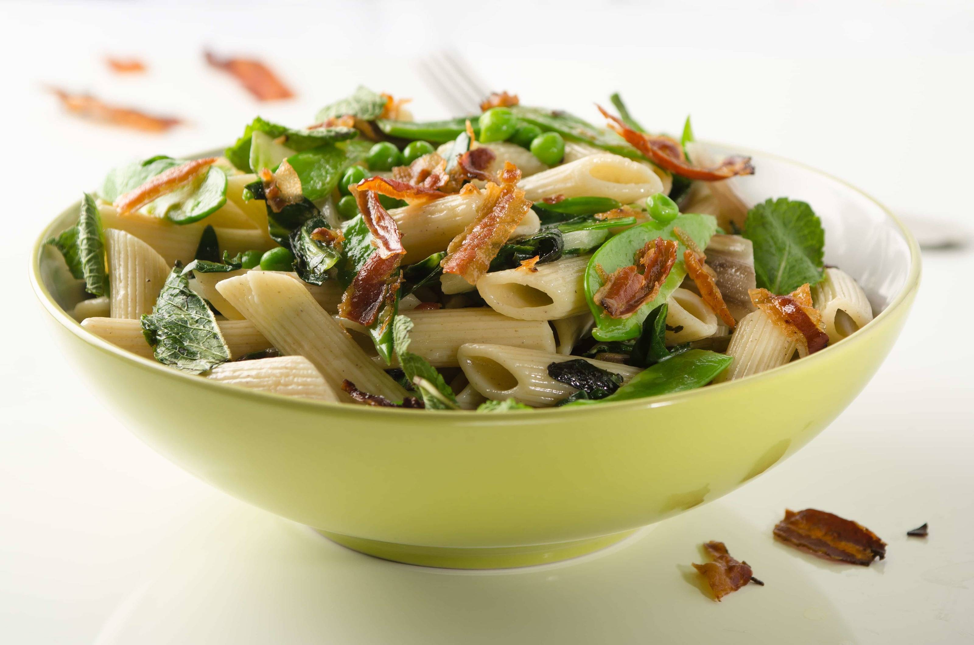 Dinkel-Penne mit Mangold