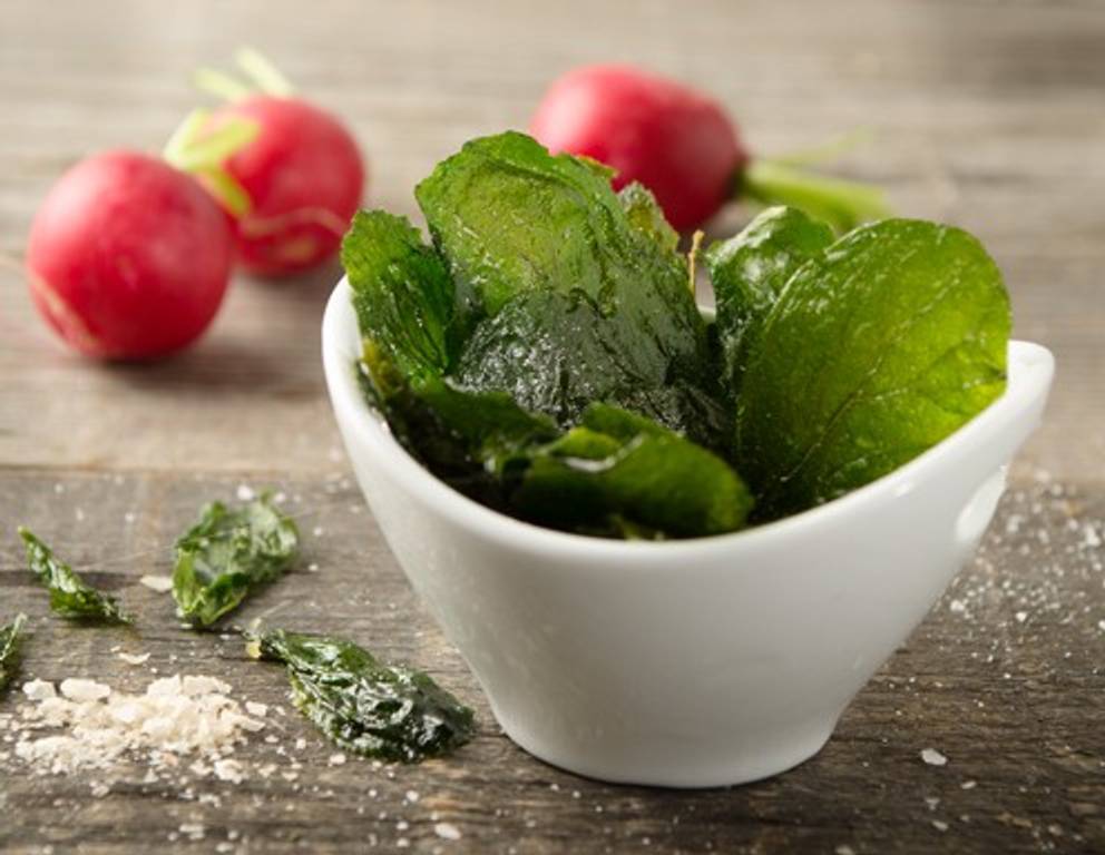 Radieschenblätter-Chips Radieschenblätter-Chips