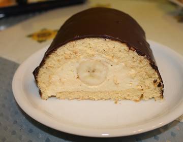 Königliche Bananenroulade