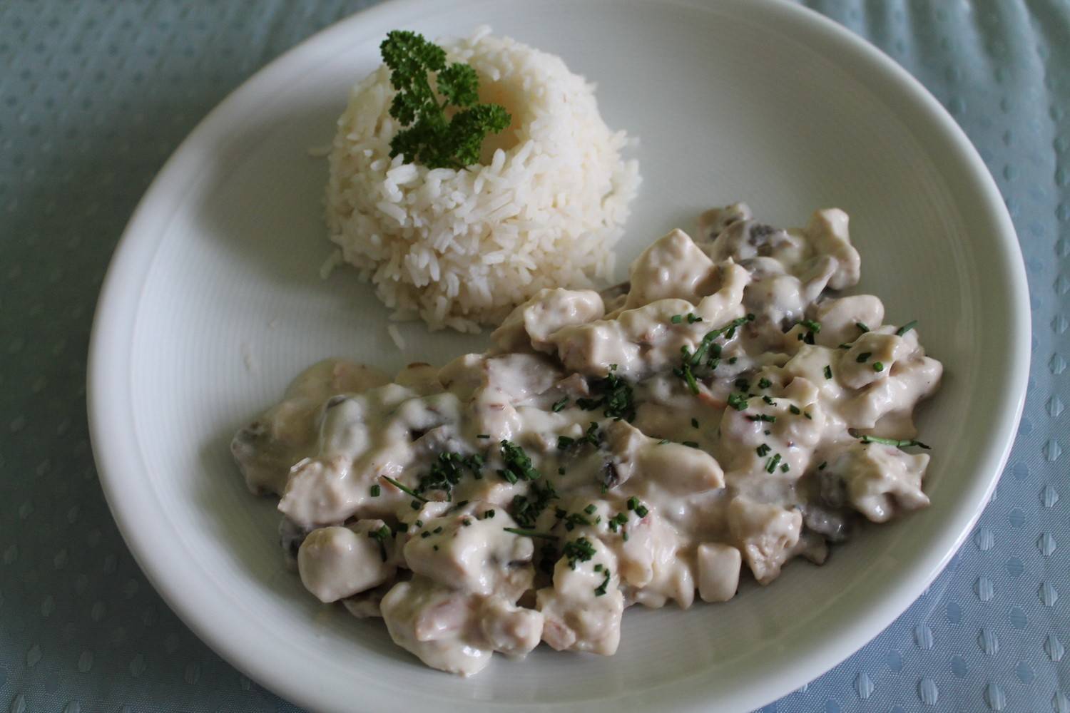 Hühner-Champignon-Geschnetzeltes