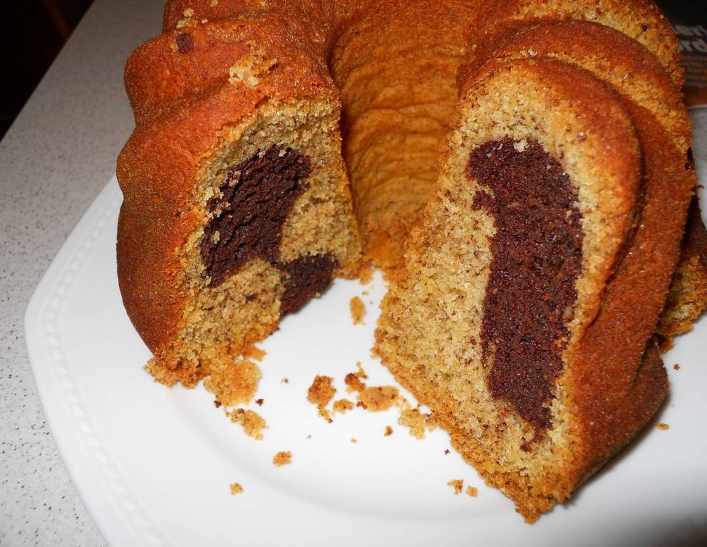 Marmorölkuchen mit Dinkel und Kamut Marmorölkuchen mit Dinkel und Kamut