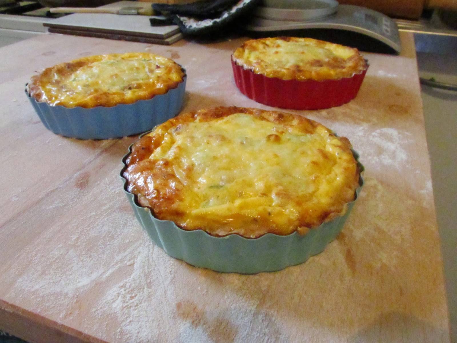 Miniatur Fenchel-Speck-Quiche