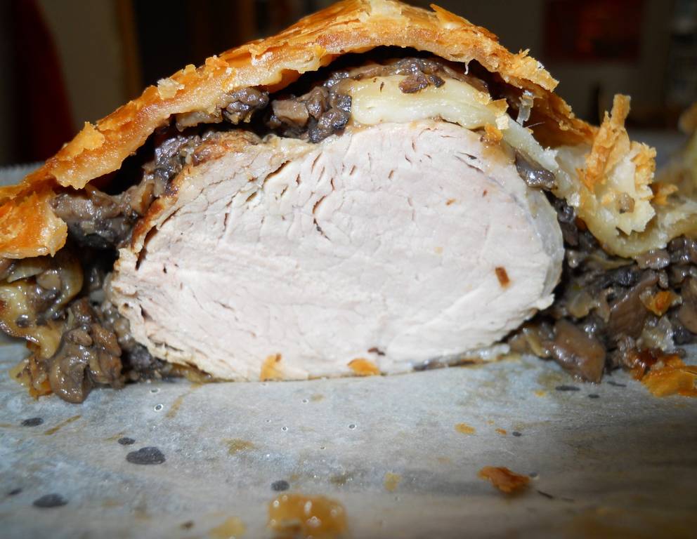 Fleischstrudel mit Pilzen Fleischstrudel mit Pilzen