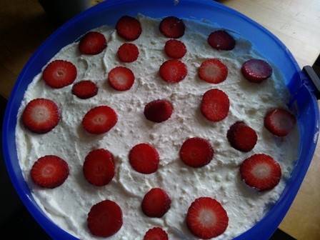 Erdbeer-Joghurt-Torte ohne Gelatine