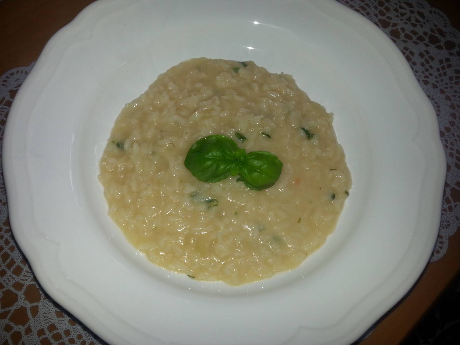 Basilikum-Risotto