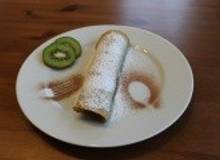 Nusspalatschinken mit Topfen-Bananen-Fülle Nusspalatschinken mit Topfen-Bananen-Fülle