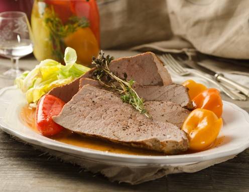 Kalbsbraten mit Paprika Rezept
