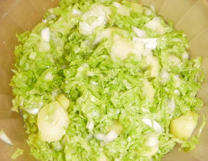 Lollo bionda-Salat mit Kartoffeln