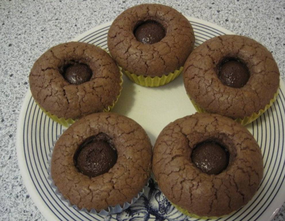 Schokomuffins mit Mozartkern Schokomuffins mit Mozartkern