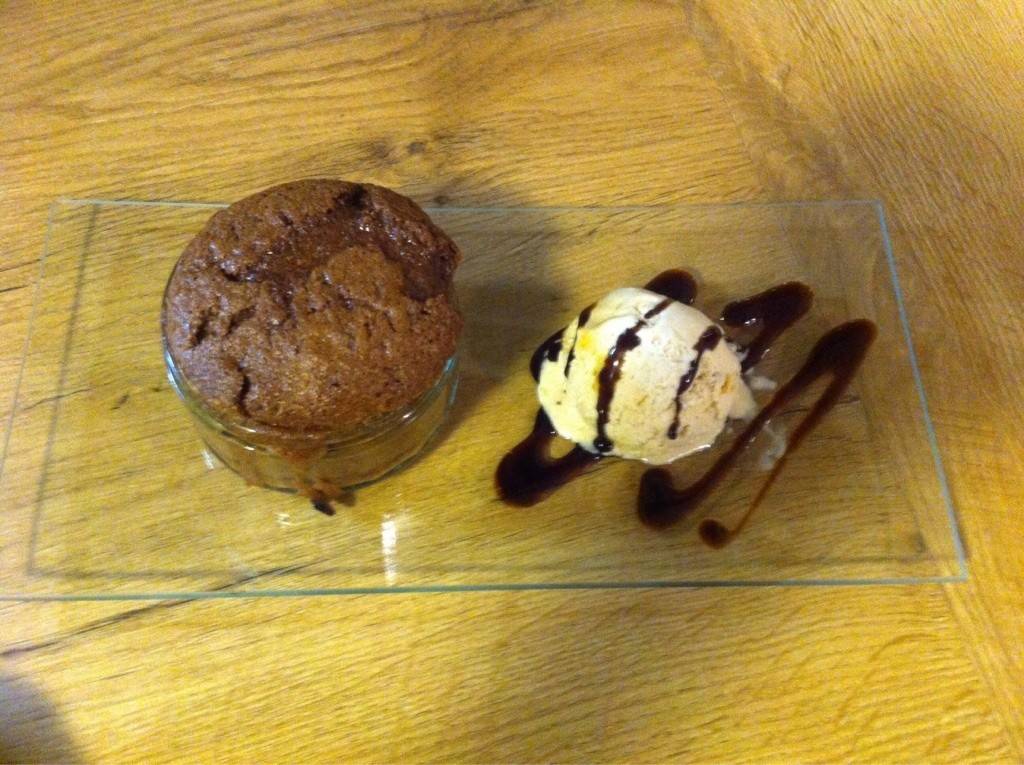 Kati's warmer Schokokuchen mit weichem Kern