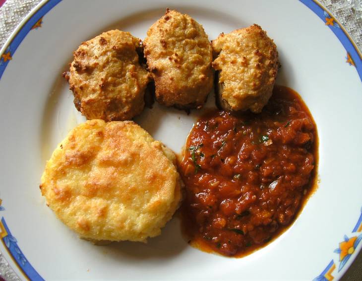 Schweinsfilet mit Parmesan überbacken