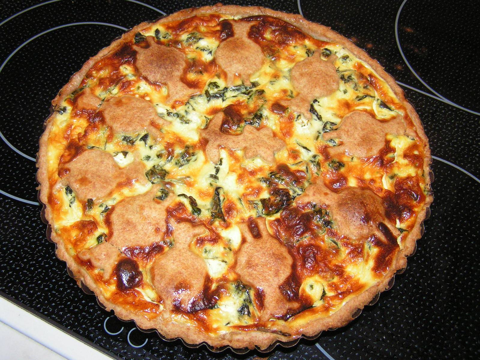 Bärlauchquiche mit Schafkäse