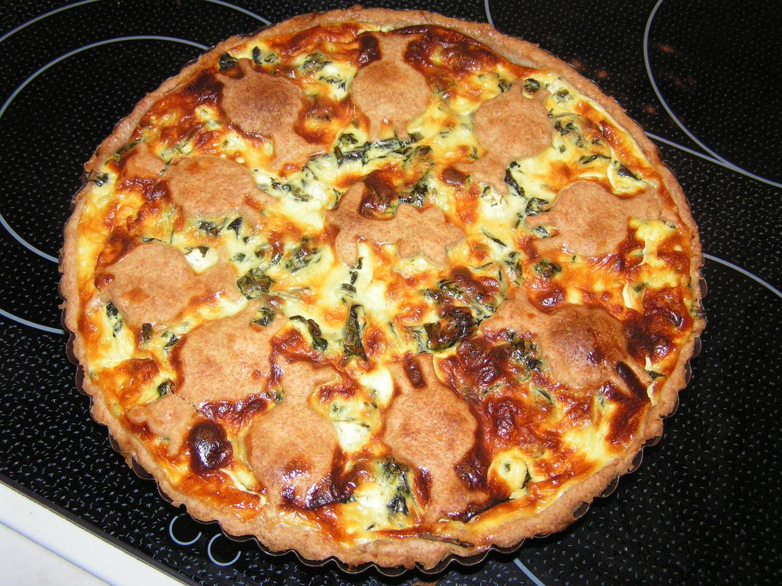 Bärlauchquiche mit Schafkäse
