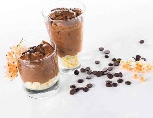 Schokoladenmousse im Glas