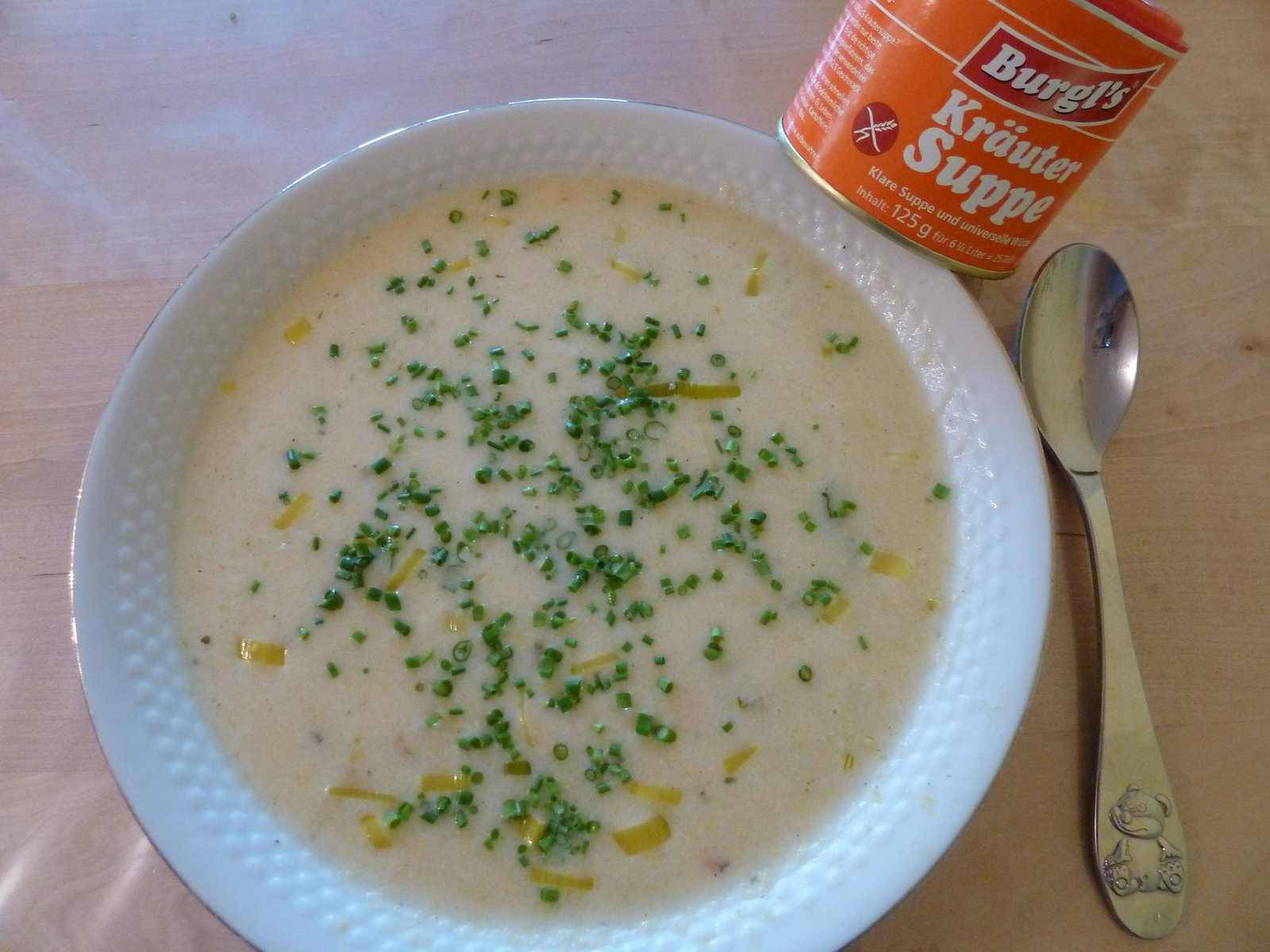 Polenta-Lauch-Suppe