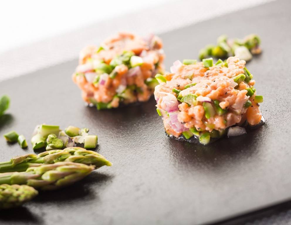 Spargel-Lachs-Tatar Spargel-Lachs-Tatar