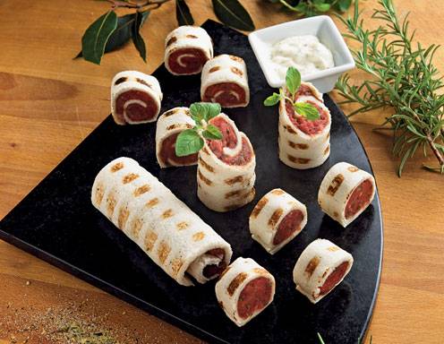 Steak-Röllchen vom Grill Steak-Röllchen vom Grill