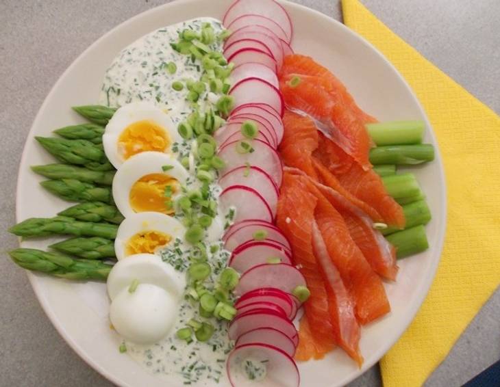 Spargel-Lachs-Teller Spargel-Lachs-Teller