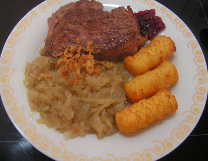 Zwiebelrostbraten Zwiebelrostbraten