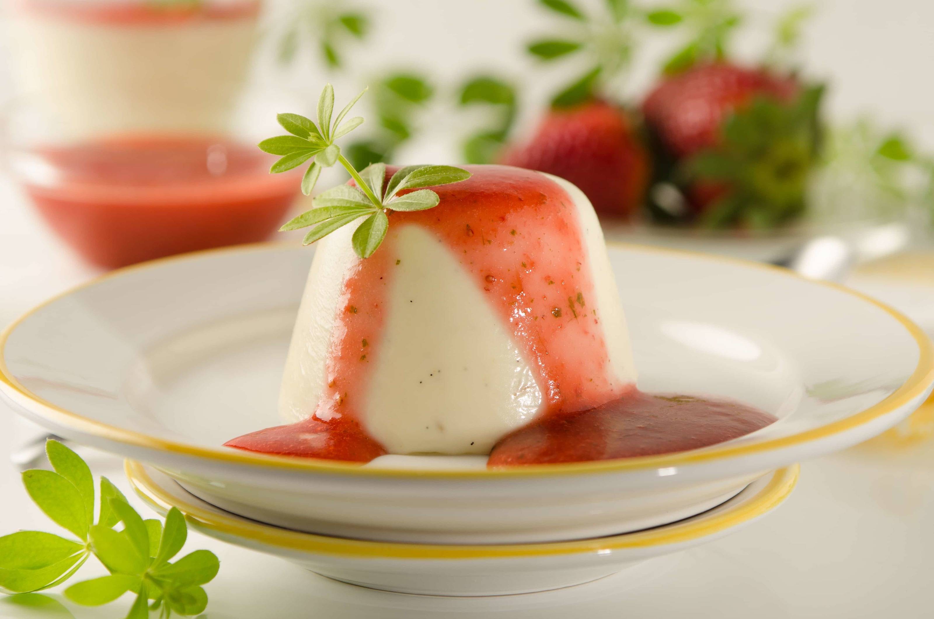 Waldmeister-Panna-Cotta