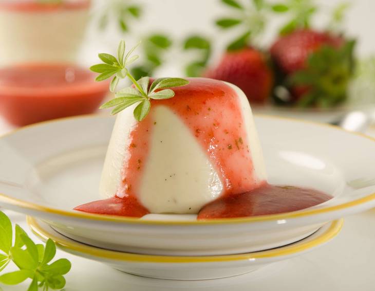 Waldmeister-Panna-Cotta