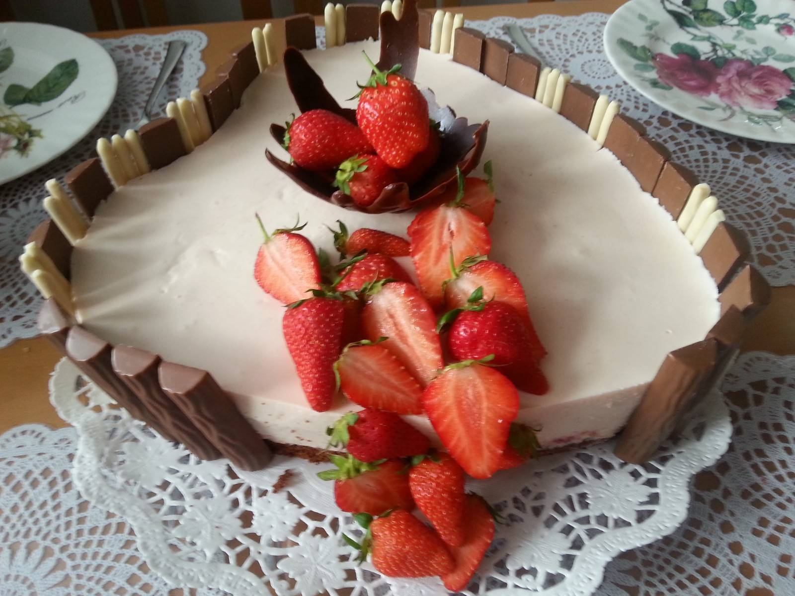 Erdbeer-Herz Torte