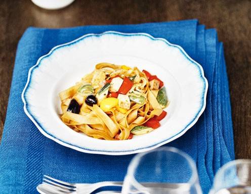 Scharfmacher Tagliatelle mit Tofu