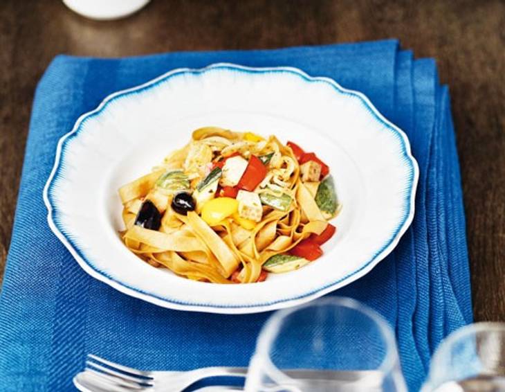 Scharfmacher Tagliatelle mit Tofu