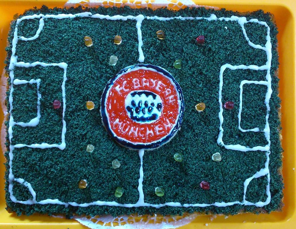 Fußballfeld Spinattorte Fußballfeld Spinattorte