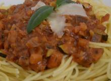 Spaghetti mit Gemüsebolognese