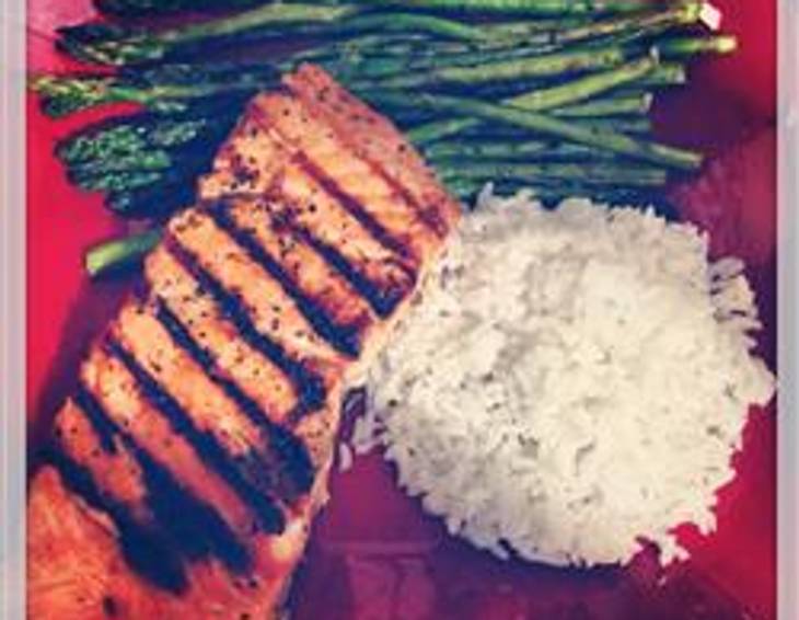 Gegrillte Lachsfilets Asia Style Gegrillte Lachsfilets Asia Style