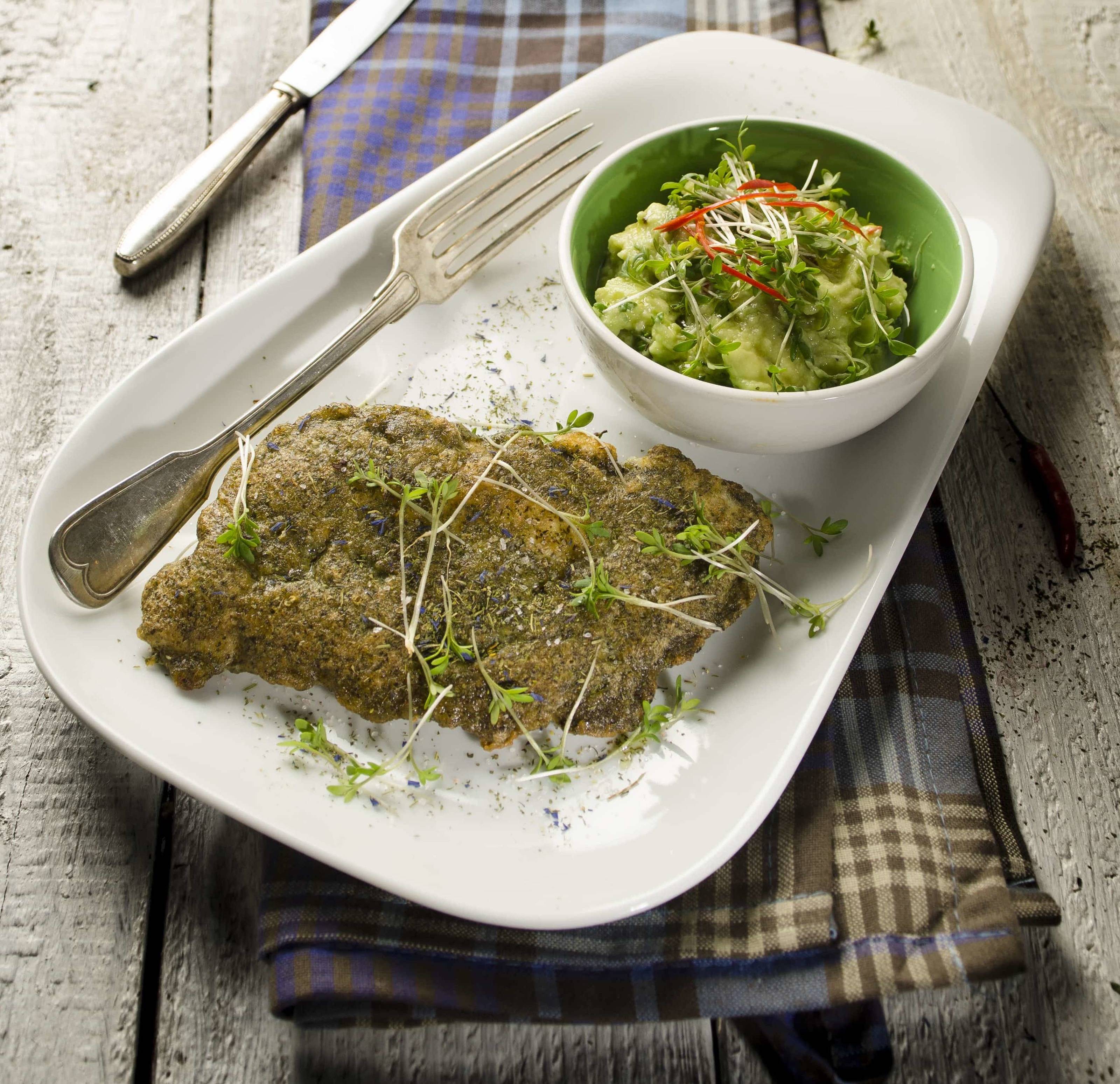 Zanderfilet in Parmesankruste