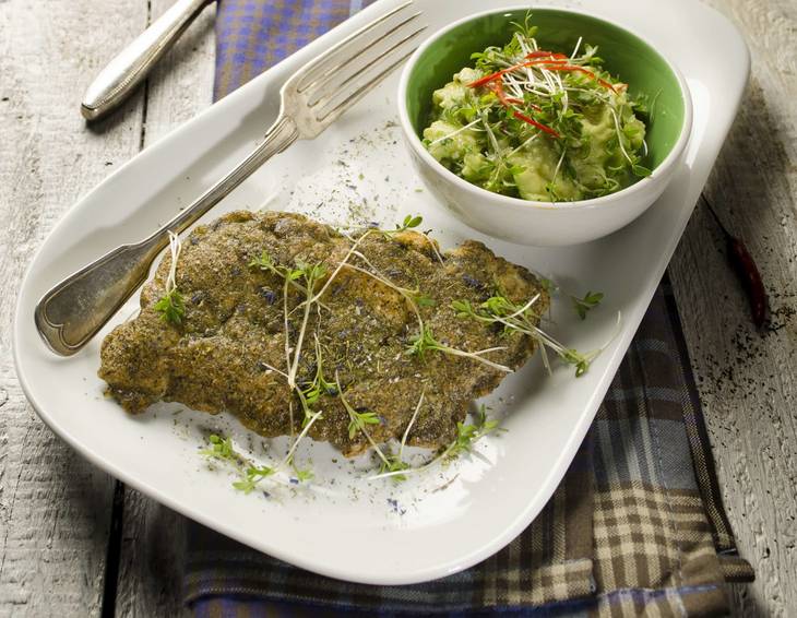 Zanderfilet in Parmesankruste