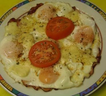 Ham and Eggs mit Tomate